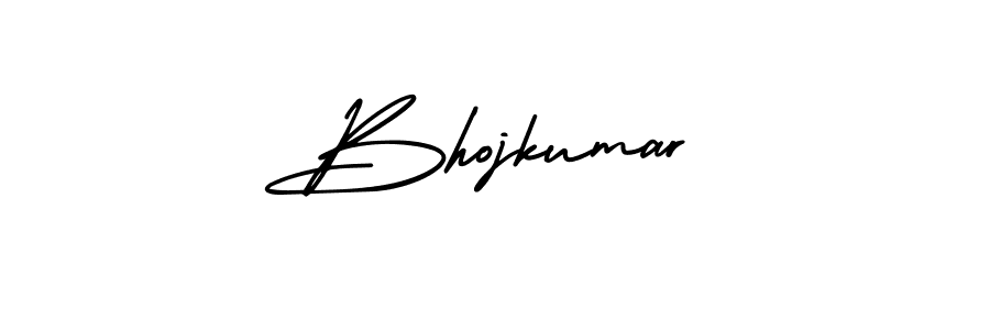 The best way (AmerikaSignatureDemo-Regular) to make a short signature is to pick only two or three words in your name. The name Bhojkumar include a total of six letters. For converting this name. Bhojkumar signature style 3 images and pictures png