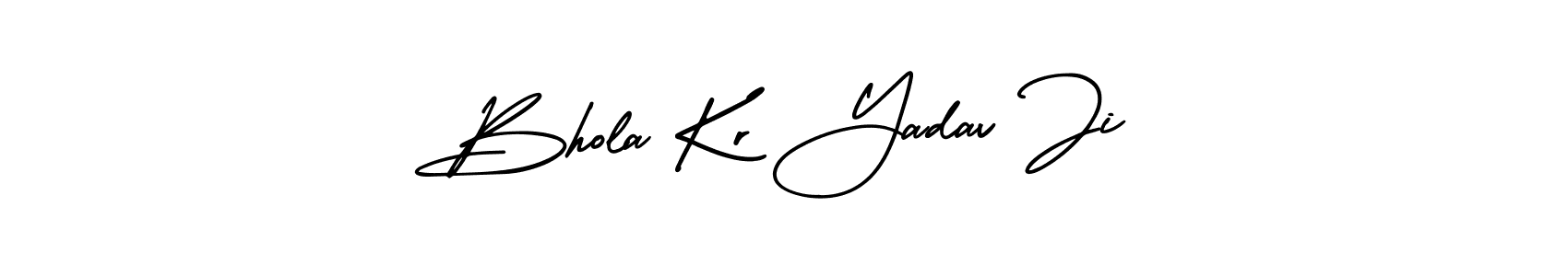 Design your own signature with our free online signature maker. With this signature software, you can create a handwritten (AmerikaSignatureDemo-Regular) signature for name Bhola Kr Yadav Ji. Bhola Kr Yadav Ji signature style 3 images and pictures png