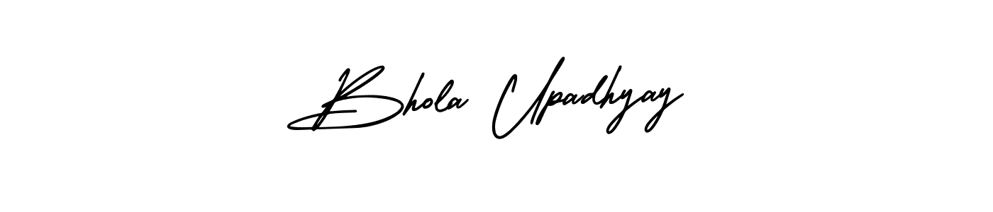 It looks lik you need a new signature style for name Bhola Upadhyay. Design unique handwritten (AmerikaSignatureDemo-Regular) signature with our free signature maker in just a few clicks. Bhola Upadhyay signature style 3 images and pictures png