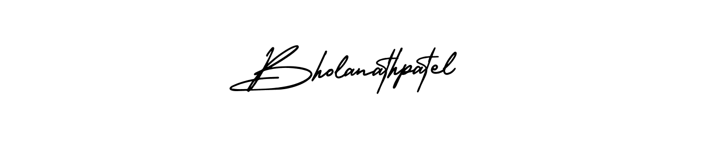 How to make Bholanathpatel signature? AmerikaSignatureDemo-Regular is a professional autograph style. Create handwritten signature for Bholanathpatel name. Bholanathpatel signature style 3 images and pictures png