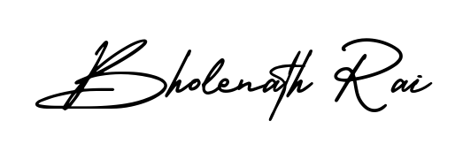 Quickly download Bholenath Rai name signature in high-resolution PNG using AmerikaSignatureDemo-Regular style. Ready to insert into PDFs and online applications. Bholenath Rai signature style 3 images and pictures png