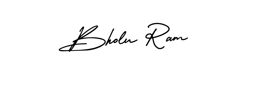 Make a beautiful signature design for name Bholu Ram. With this signature (AmerikaSignatureDemo-Regular) style, you can create a handwritten signature for free. Bholu Ram signature style 3 images and pictures png