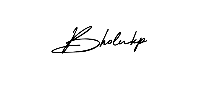 Bholukp stylish signature style. Best Handwritten Sign (AmerikaSignatureDemo-Regular) for my name. Handwritten Signature Collection Ideas for my name Bholukp. Bholukp signature style 3 images and pictures png