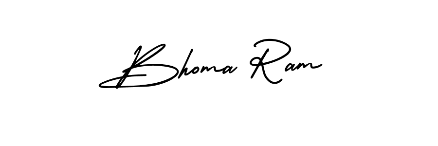 AmerikaSignatureDemo-Regular is a professional signature style that is perfect for those who want to add a touch of class to their signature. It is also a great choice for those who want to make their signature more unique. Get Bhoma Ram name to fancy signature for free. Bhoma Ram signature style 3 images and pictures png