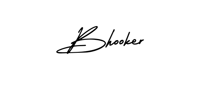 Bhooker stylish signature style. Best Handwritten Sign (AmerikaSignatureDemo-Regular) for my name. Handwritten Signature Collection Ideas for my name Bhooker. Bhooker signature style 3 images and pictures png