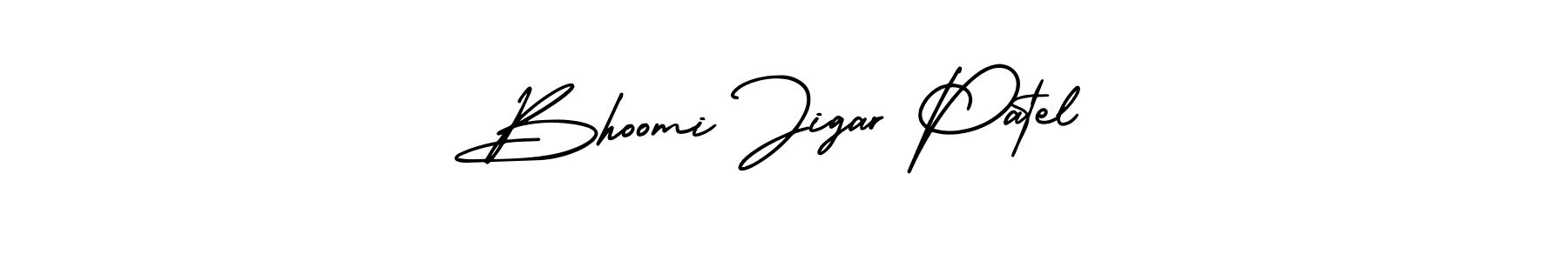 The best way (AmerikaSignatureDemo-Regular) to make a short signature is to pick only two or three words in your name. The name Bhoomi Jigar Patel include a total of six letters. For converting this name. Bhoomi Jigar Patel signature style 3 images and pictures png