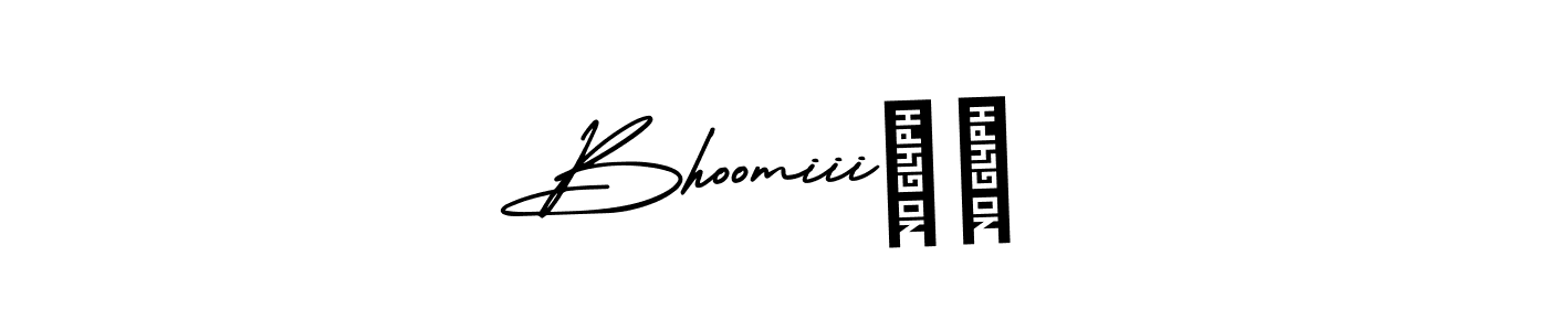 Also You can easily find your signature by using the search form. We will create Bhoomiii❤️ name handwritten signature images for you free of cost using AmerikaSignatureDemo-Regular sign style. Bhoomiii❤️ signature style 3 images and pictures png