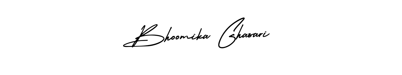 Also we have Bhoomika Ghasari name is the best signature style. Create professional handwritten signature collection using AmerikaSignatureDemo-Regular autograph style. Bhoomika Ghasari signature style 3 images and pictures png