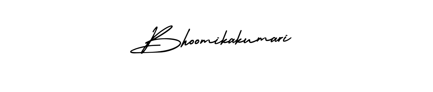 Bhoomikakumari stylish signature style. Best Handwritten Sign (AmerikaSignatureDemo-Regular) for my name. Handwritten Signature Collection Ideas for my name Bhoomikakumari. Bhoomikakumari signature style 3 images and pictures png