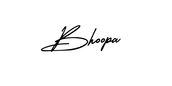 It looks lik you need a new signature style for name Bhoopa. Design unique handwritten (AmerikaSignatureDemo-Regular) signature with our free signature maker in just a few clicks. Bhoopa signature style 3 images and pictures png