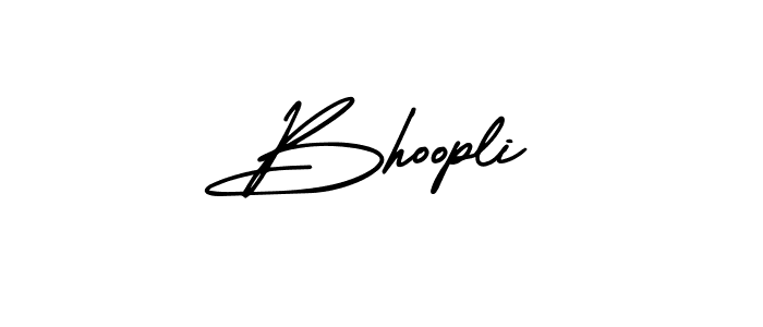 Design your own signature with our free online signature maker. With this signature software, you can create a handwritten (AmerikaSignatureDemo-Regular) signature for name Bhoopli. Bhoopli signature style 3 images and pictures png