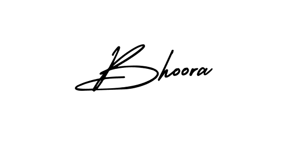 How to make Bhoora name signature. Use AmerikaSignatureDemo-Regular style for creating short signs online. This is the latest handwritten sign. Bhoora signature style 3 images and pictures png