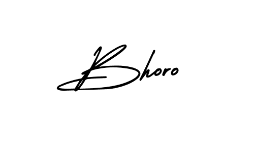 How to make Bhoro name signature. Use AmerikaSignatureDemo-Regular style for creating short signs online. This is the latest handwritten sign. Bhoro signature style 3 images and pictures png