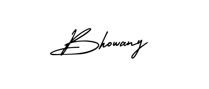 Make a beautiful signature design for name Bhowany. With this signature (AmerikaSignatureDemo-Regular) style, you can create a handwritten signature for free. Bhowany signature style 3 images and pictures png