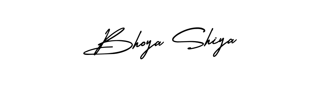 How to Draw Bhoya Shiya signature style? AmerikaSignatureDemo-Regular is a latest design signature styles for name Bhoya Shiya. Bhoya Shiya signature style 3 images and pictures png