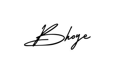 How to make Bhoye name signature. Use AmerikaSignatureDemo-Regular style for creating short signs online. This is the latest handwritten sign. Bhoye signature style 3 images and pictures png