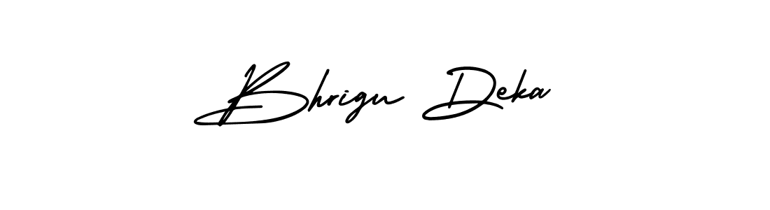 Make a beautiful signature design for name Bhrigu Deka. With this signature (AmerikaSignatureDemo-Regular) style, you can create a handwritten signature for free. Bhrigu Deka signature style 3 images and pictures png
