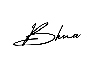 Bhua stylish signature style. Best Handwritten Sign (AmerikaSignatureDemo-Regular) for my name. Handwritten Signature Collection Ideas for my name Bhua. Bhua signature style 3 images and pictures png