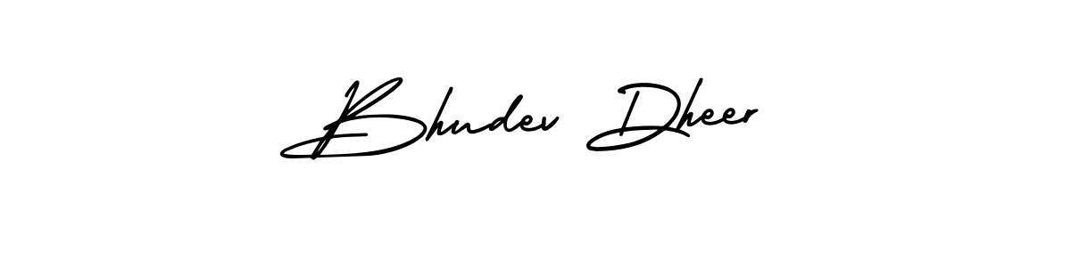 How to make Bhudev Dheer signature? AmerikaSignatureDemo-Regular is a professional autograph style. Create handwritten signature for Bhudev Dheer name. Bhudev Dheer signature style 3 images and pictures png