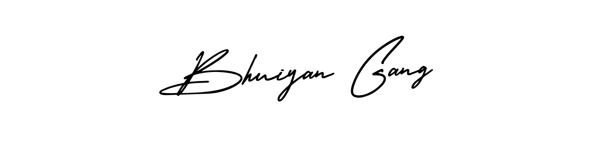 How to Draw Bhuiyan Gang signature style? AmerikaSignatureDemo-Regular is a latest design signature styles for name Bhuiyan Gang. Bhuiyan Gang signature style 3 images and pictures png