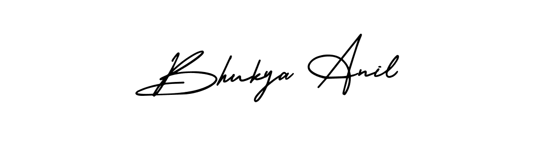 Also You can easily find your signature by using the search form. We will create Bhukya Anil name handwritten signature images for you free of cost using AmerikaSignatureDemo-Regular sign style. Bhukya Anil signature style 3 images and pictures png