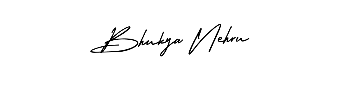 It looks lik you need a new signature style for name Bhukya Nehru. Design unique handwritten (AmerikaSignatureDemo-Regular) signature with our free signature maker in just a few clicks. Bhukya Nehru signature style 3 images and pictures png