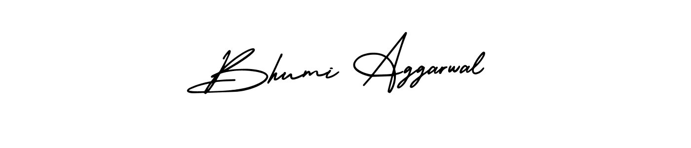 Use a signature maker to create a handwritten signature online. With this signature software, you can design (AmerikaSignatureDemo-Regular) your own signature for name Bhumi Aggarwal. Bhumi Aggarwal signature style 3 images and pictures png