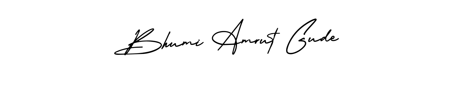 Similarly AmerikaSignatureDemo-Regular is the best handwritten signature design. Signature creator online .You can use it as an online autograph creator for name Bhumi Amrut Gude. Bhumi Amrut Gude signature style 3 images and pictures png