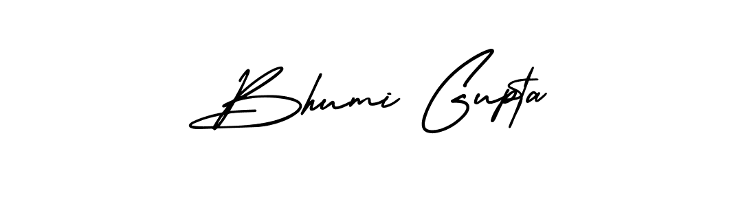 Use a signature maker to create a handwritten signature online. With this signature software, you can design (AmerikaSignatureDemo-Regular) your own signature for name Bhumi Gupta. Bhumi Gupta signature style 3 images and pictures png