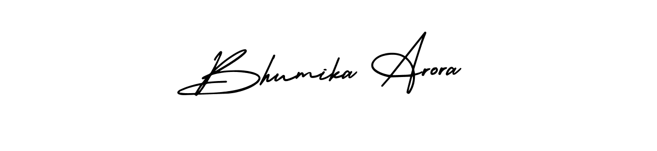 Make a beautiful signature design for name Bhumika Arora. Use this online signature maker to create a handwritten signature for free. Bhumika Arora signature style 3 images and pictures png