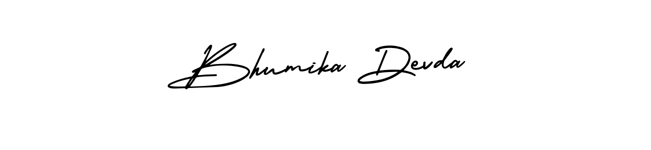 This is the best signature style for the Bhumika Devda name. Also you like these signature font (AmerikaSignatureDemo-Regular). Mix name signature. Bhumika Devda signature style 3 images and pictures png