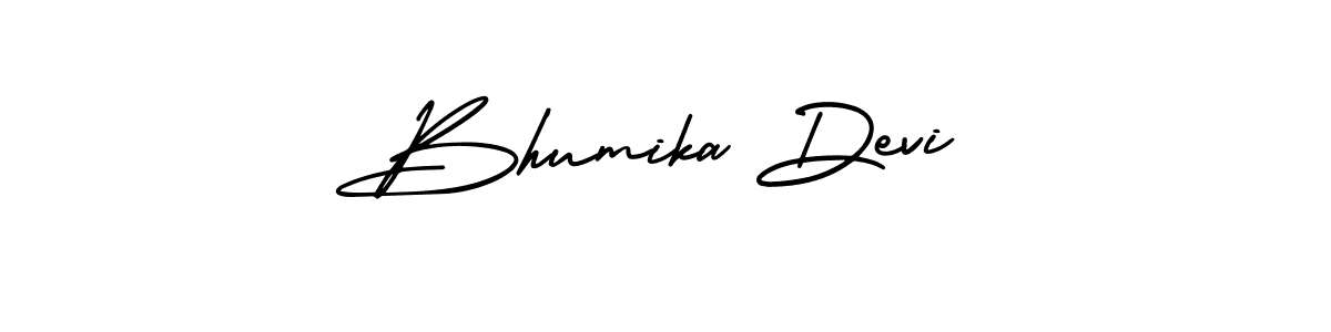 It looks lik you need a new signature style for name Bhumika Devi. Design unique handwritten (AmerikaSignatureDemo-Regular) signature with our free signature maker in just a few clicks. Bhumika Devi signature style 3 images and pictures png