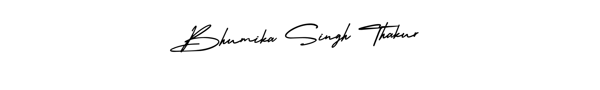 Create a beautiful signature design for name Bhumika Singh Thakur. With this signature (AmerikaSignatureDemo-Regular) fonts, you can make a handwritten signature for free. Bhumika Singh Thakur signature style 3 images and pictures png