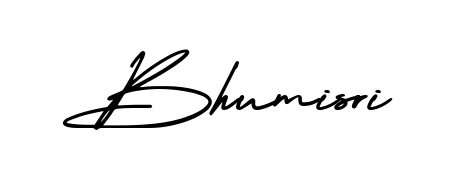 Discover how Bhumisri looks in an executive cursive font (AmerikaSignatureDemo-Regular). Perfect for legal documents, invoices, and certificates. Bhumisri signature style 3 images and pictures png