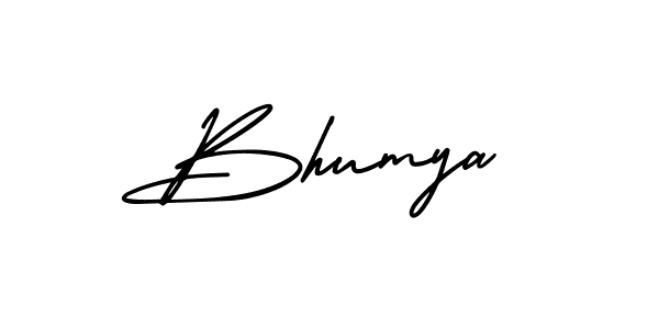 You should practise on your own different ways (AmerikaSignatureDemo-Regular) to write your name (Bhumya) in signature. don't let someone else do it for you. Bhumya signature style 3 images and pictures png