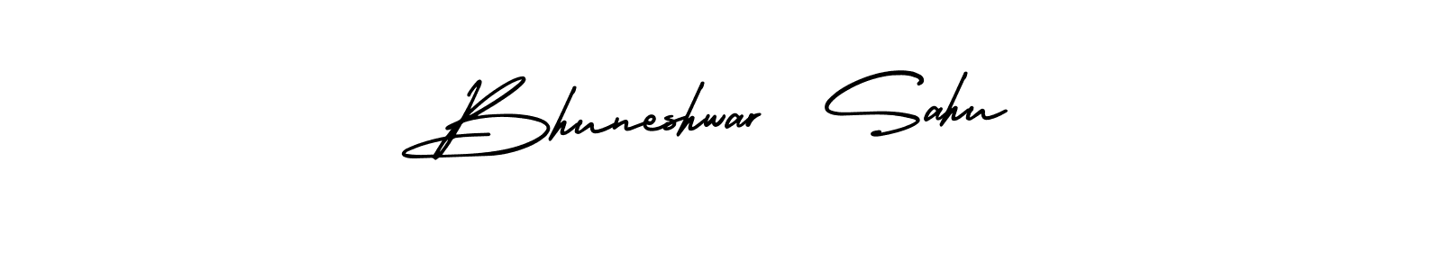 Make a short Bhuneshwar  Sahu signature style. Manage your documents anywhere anytime using AmerikaSignatureDemo-Regular. Create and add eSignatures, submit forms, share and send files easily. Bhuneshwar  Sahu signature style 3 images and pictures png