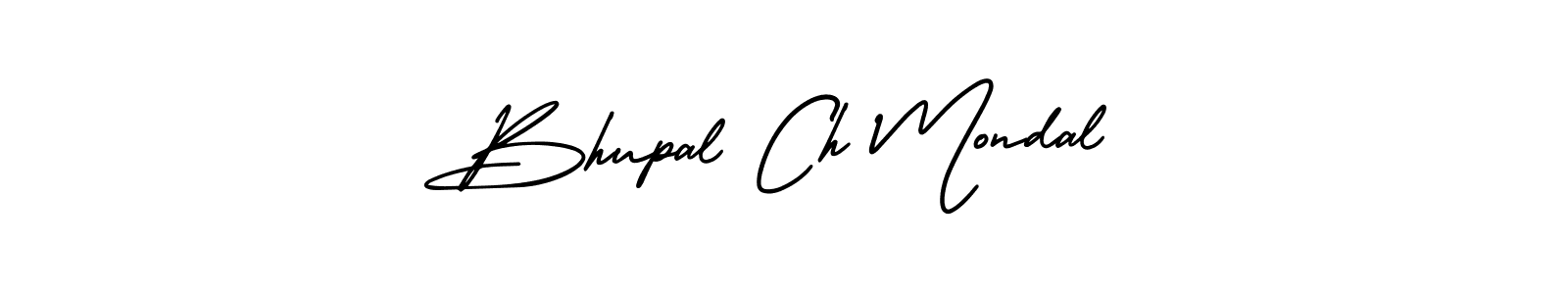 AmerikaSignatureDemo-Regular is a professional signature style that is perfect for those who want to add a touch of class to their signature. It is also a great choice for those who want to make their signature more unique. Get Bhupal Ch Mondal name to fancy signature for free. Bhupal Ch Mondal signature style 3 images and pictures png