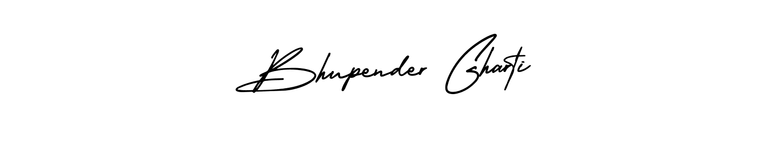 How to make Bhupender Gharti name signature. Use AmerikaSignatureDemo-Regular style for creating short signs online. This is the latest handwritten sign. Bhupender Gharti signature style 3 images and pictures png