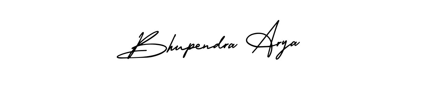 Create a beautiful signature design for name Bhupendra Arya. With this signature (AmerikaSignatureDemo-Regular) fonts, you can make a handwritten signature for free. Bhupendra Arya signature style 3 images and pictures png
