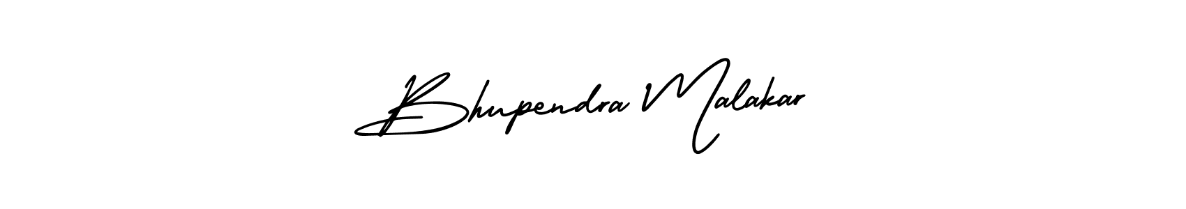 How to make Bhupendra Malakar name signature. Use AmerikaSignatureDemo-Regular style for creating short signs online. This is the latest handwritten sign. Bhupendra Malakar signature style 3 images and pictures png