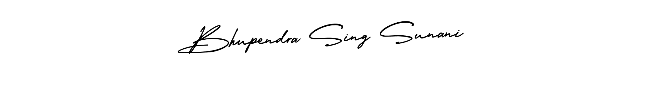 Make a short Bhupendra Sing Sunani signature style. Manage your documents anywhere anytime using AmerikaSignatureDemo-Regular. Create and add eSignatures, submit forms, share and send files easily. Bhupendra Sing Sunani signature style 3 images and pictures png