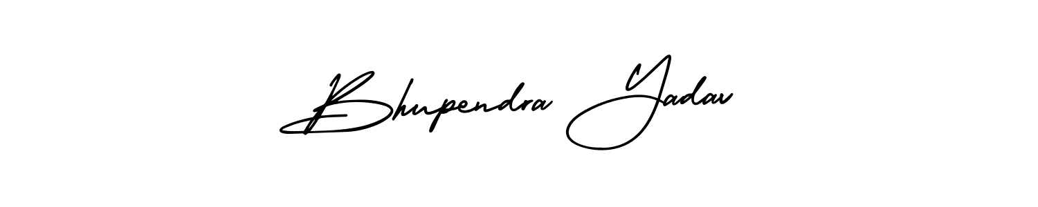 How to make Bhupendra Yadav name signature. Use AmerikaSignatureDemo-Regular style for creating short signs online. This is the latest handwritten sign. Bhupendra Yadav signature style 3 images and pictures png