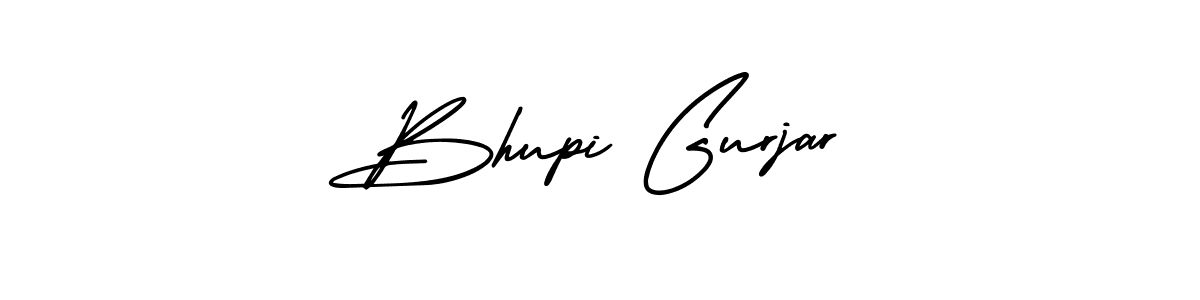 It looks lik you need a new signature style for name Bhupi Gurjar. Design unique handwritten (AmerikaSignatureDemo-Regular) signature with our free signature maker in just a few clicks. Bhupi Gurjar signature style 3 images and pictures png