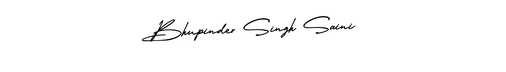 This is the best signature style for the Bhupinder Singh Saini name. Also you like these signature font (AmerikaSignatureDemo-Regular). Mix name signature. Bhupinder Singh Saini signature style 3 images and pictures png