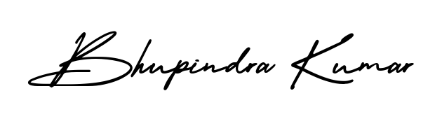 Transform the name Bhupindra Kumar into a signature masterpiece using AmerikaSignatureDemo-Regular font. Ideal for photographers, artists, and creators looking for watermarks. Bhupindra Kumar signature style 3 images and pictures png