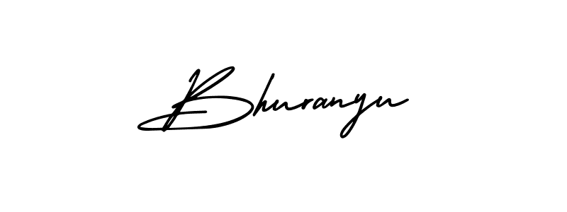 How to make Bhuranyu signature? AmerikaSignatureDemo-Regular is a professional autograph style. Create handwritten signature for Bhuranyu name. Bhuranyu signature style 3 images and pictures png