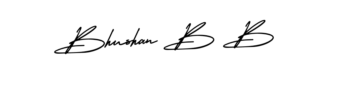 Make a beautiful signature design for name Bhushan B B. Use this online signature maker to create a handwritten signature for free. Bhushan B B signature style 3 images and pictures png