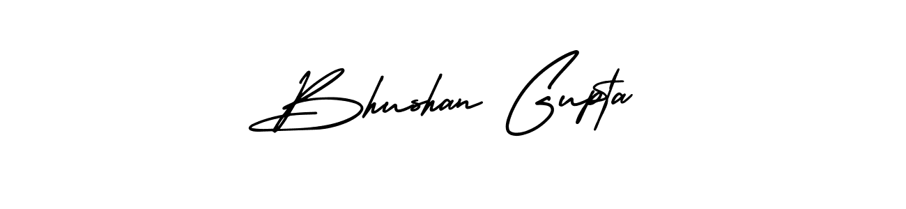 Use a signature maker to create a handwritten signature online. With this signature software, you can design (AmerikaSignatureDemo-Regular) your own signature for name Bhushan Gupta. Bhushan Gupta signature style 3 images and pictures png