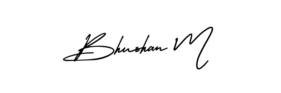 if you are searching for the best signature style for your name Bhushan M. so please give up your signature search. here we have designed multiple signature styles  using AmerikaSignatureDemo-Regular. Bhushan M signature style 3 images and pictures png