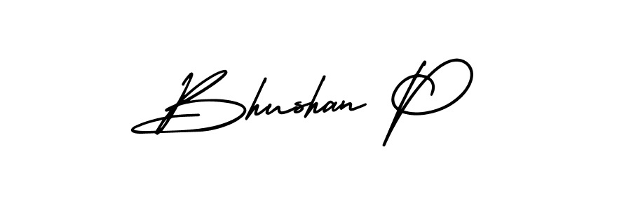 How to Draw Bhushan P signature style? AmerikaSignatureDemo-Regular is a latest design signature styles for name Bhushan P. Bhushan P signature style 3 images and pictures png